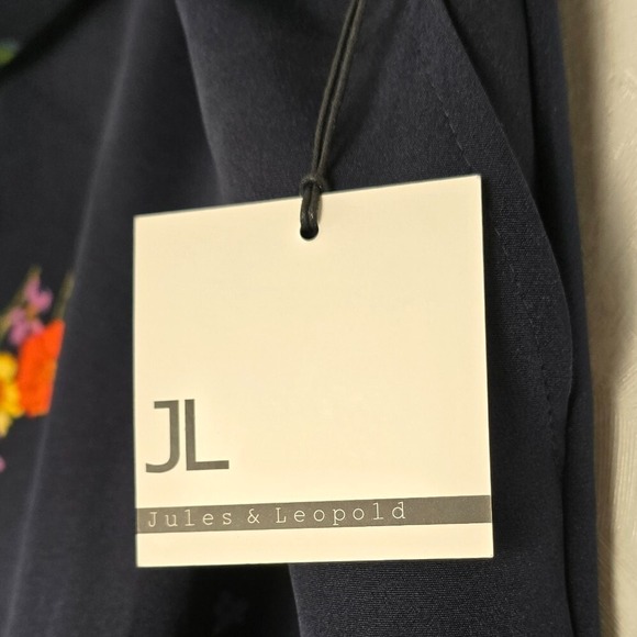 Jules & Leopold Women's 2X Belted Black Floral Stretchy Pull-On Ankle Pants NWT - Picture 4 of 9